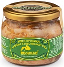 Мясо кролика тушеное в собственном соку ТМ "Великан"