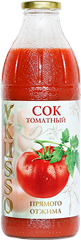 Томатный сок прямого отжима VKUSSO ГОСТ 1 л, стекло