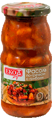 Фасоль по-гречески с грибами