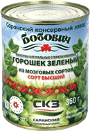 Горошек зеленый из мозговых сортов